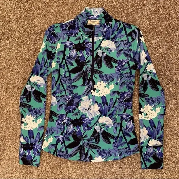 Tommy Bahama Womens Golf Tennis Paddle Long Sleeve 1/4 Zip Jacket Size XS - NWT - Picture 3 of 12